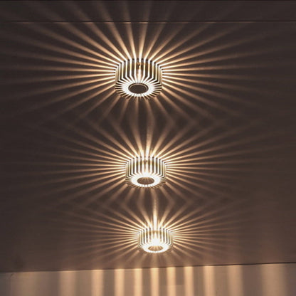 Contemporary Simplicity Aluminum Round LED Flush Mount Ceiling Light For Hallway Or Entryway