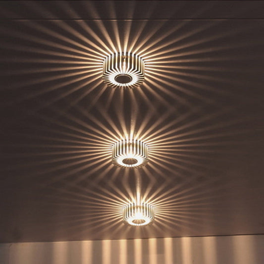 Contemporary Simplicity Aluminum Round LED Flush Mount Ceiling Light For Hallway Or Entryway