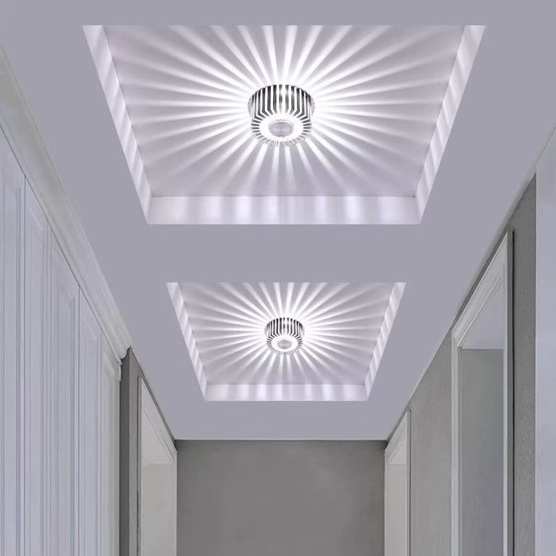 Contemporary Simplicity Aluminum Round LED Flush Mount Ceiling Light For Hallway Or Entryway