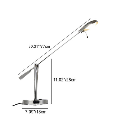 Modern Minimalist Long Arm Iron Metal LED Table Lamp For Bedroom