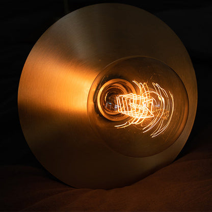 Modern Minimalist Round Copper Glass 1-Light Pendant Light For Living Room