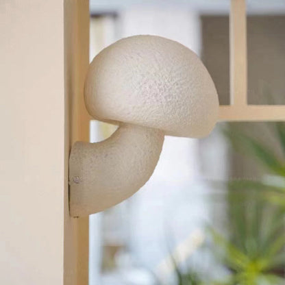 Contemporary Creative Mushroom Resin LED Wall Sconce Lamp For Outdoor