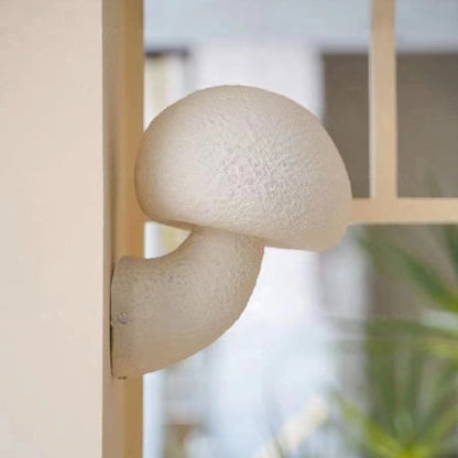 Contemporary Creative Mushroom Resin LED Wall Sconce Lamp For Outdoor