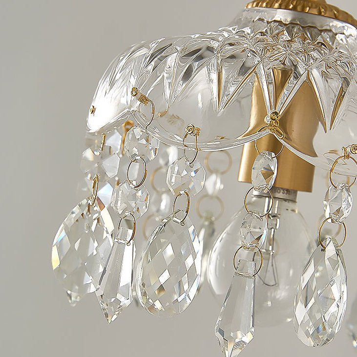 Contemporary Nordic Teardrop Iron Glass 1-Light Wall Sconce Lamp For Living Room