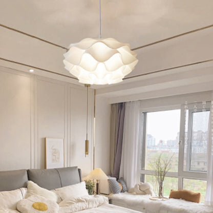 Modern Minimalist Cloud Iron Acrylic 1-Light Pendant Light For Living Room
