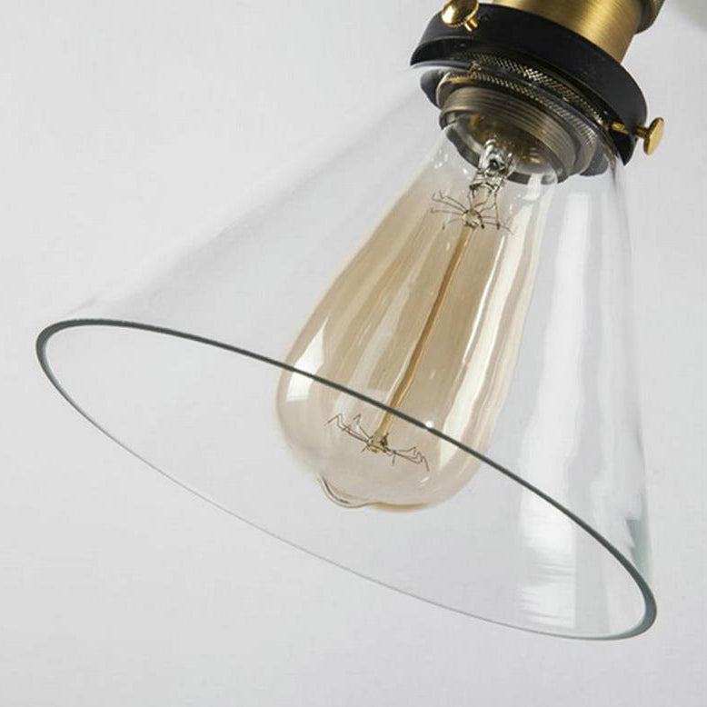 Contemporary Simplicity Dome Iron Glass 1-Light Wall Sconce Lamp For Living Room