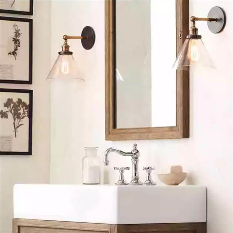 Contemporary Simplicity Dome Iron Glass 1-Light Wall Sconce Lamp For Living Room
