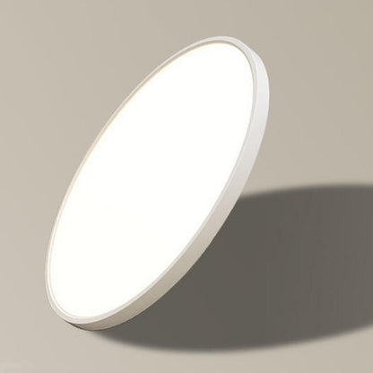 Modern Minimalist Round Plastic Acrylic LED Flush Mount Ceiling Light For Living Room