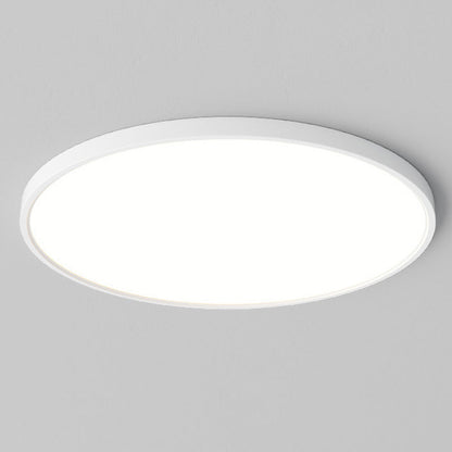 Modern Minimalist Round Plastic Acrylic LED Flush Mount Ceiling Light For Living Room