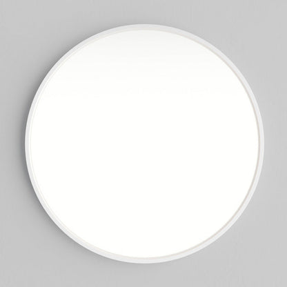 Modern Minimalist Round Plastic Acrylic LED Flush Mount Ceiling Light For Living Room