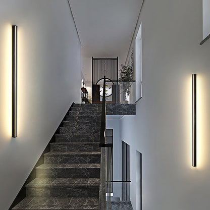 Modern Minimalist Stripe Aluminum Acrylic LED Wall Sconce Lamp For Living Room