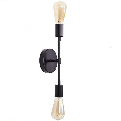 Modern Minimalist Stripe Iron 1/2-Light Wall Sconce Lamp For Living Room