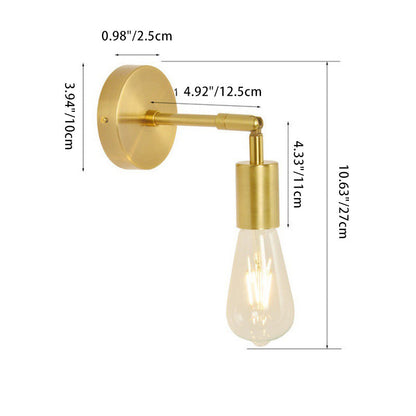 Modern Minimalist Stripe Iron 1/2-Light Wall Sconce Lamp For Living Room