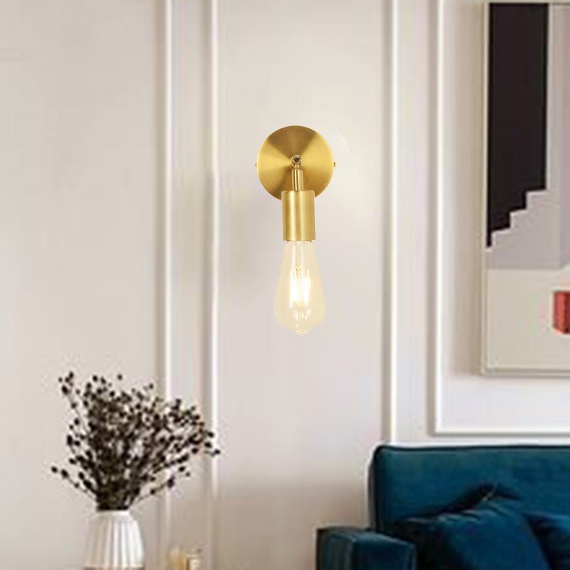 Modern Minimalist Stripe Iron 1/2-Light Wall Sconce Lamp For Living Room