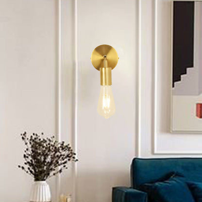 Modern Minimalist Stripe Iron 1/2-Light Wall Sconce Lamp For Living Room
