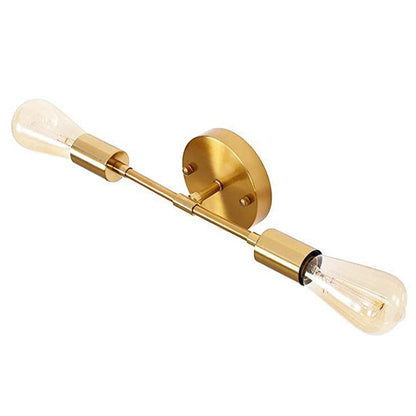 Modern Minimalist Stripe Iron 1/2-Light Wall Sconce Lamp For Living Room