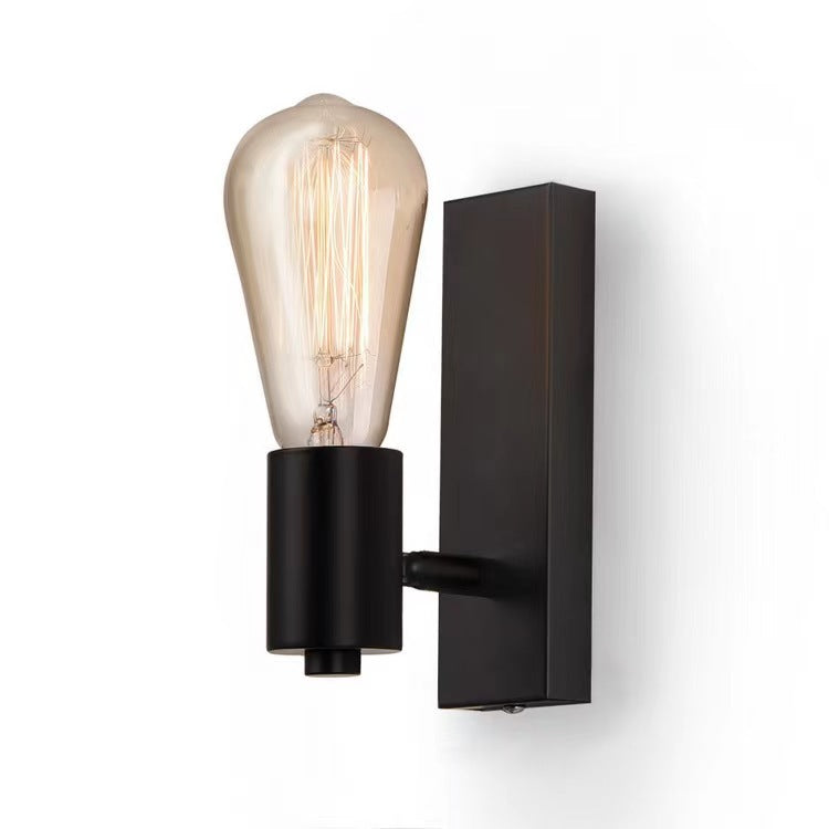 Modern Minimalist Stripe Iron 1/2-Light Wall Sconce Lamp For Living Room