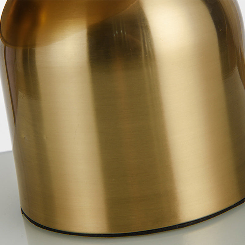Contemporary Luxury Dome Iron Glass 1-Light Table Lamp For Living Room