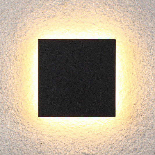 مصباح حائط LED مربع الشكل من الألومنيوم بتصميم عصري بسيط لغرفة المعيشة 