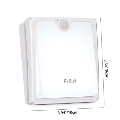 Modern Minimalist Square Plastic LED Table Lamp For Living Room