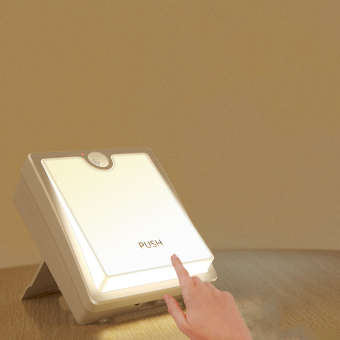 Modern Minimalist Square Plastic LED Table Lamp For Living Room
