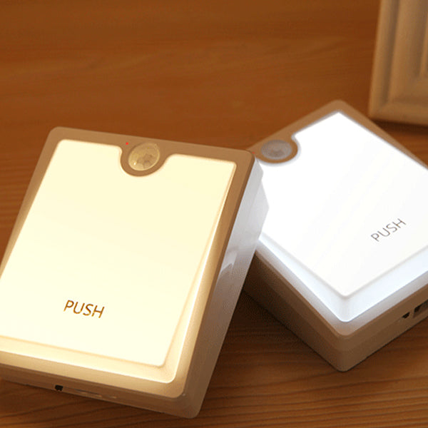 Modern Minimalist Square Plastic LED Table Lamp For Living Room