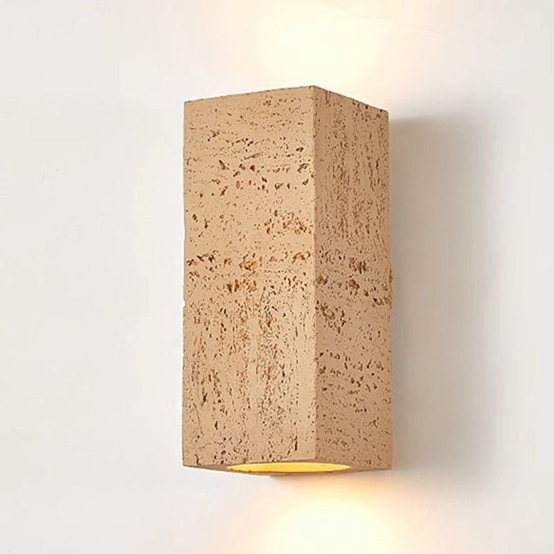 Traditional Japanese Rectangular Resin 2-Light Wall Sconce Lamp For Living Room