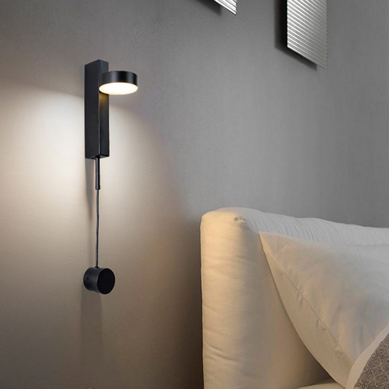 Contemporary Nordic Column Iron Acrylic LED Wall Sconce Lamp For Living Room