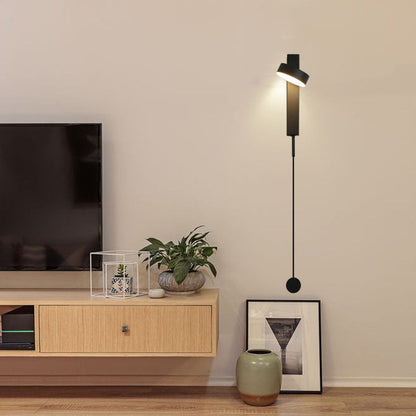 Contemporary Nordic Column Iron Acrylic LED Wall Sconce Lamp For Living Room