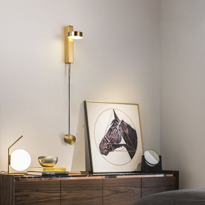 Contemporary Nordic Column Iron Acrylic LED Wall Sconce Lamp For Living Room