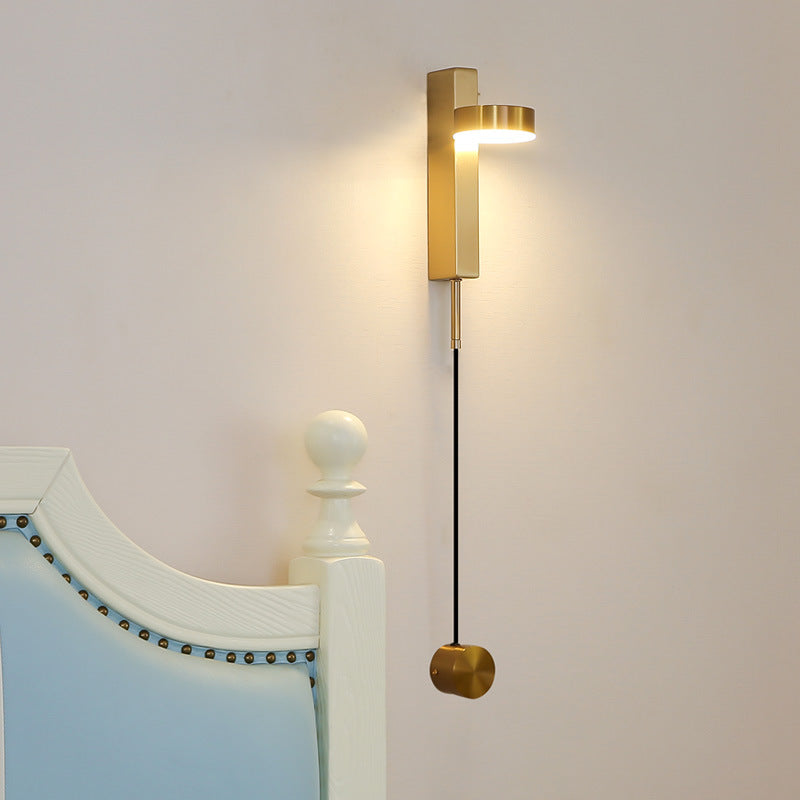 Contemporary Nordic Column Iron Acrylic LED Wall Sconce Lamp For Living Room