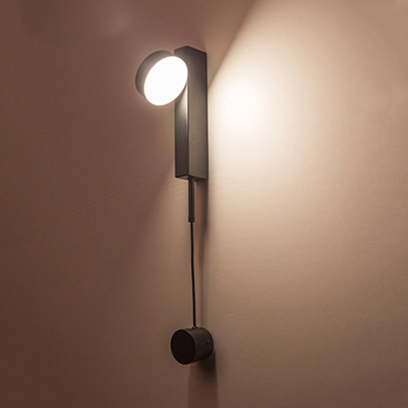 Contemporary Nordic Column Iron Acrylic LED Wall Sconce Lamp For Living Room