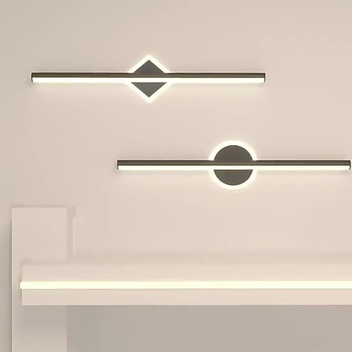 Modern Minimalist Stripe Iron Acrylic LED Wall Sconce Lamp For Living Room