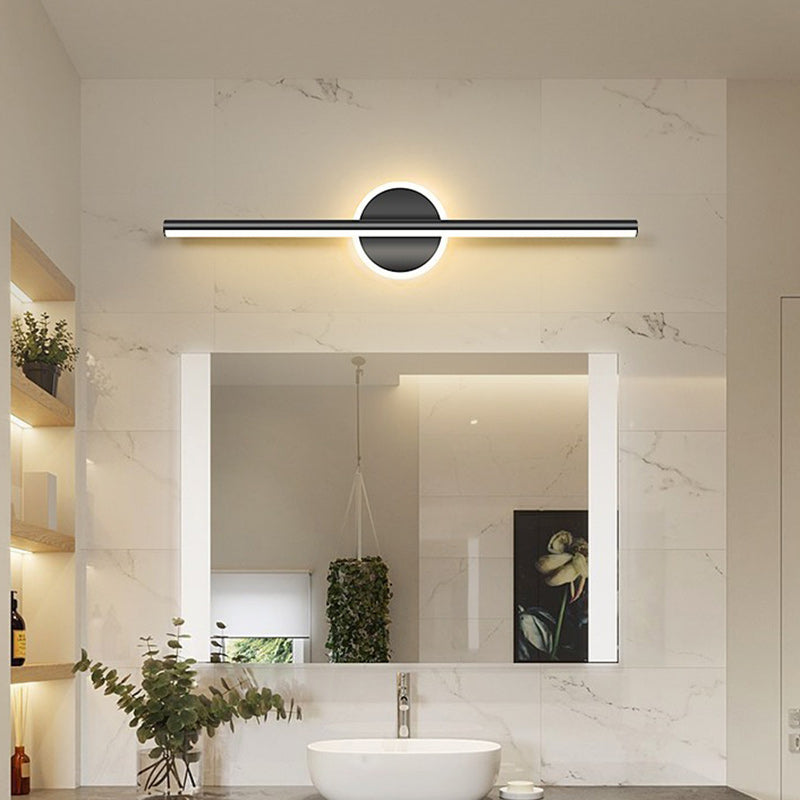Modern Minimalist Stripe Iron Acrylic LED Wall Sconce Lamp For Living Room