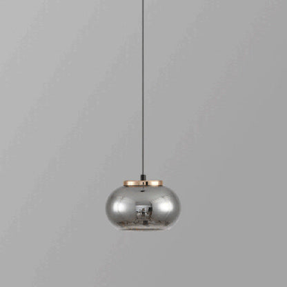 Modern Minimalist Round Iron Glass Acrylic LED Pendant Light For Living Room