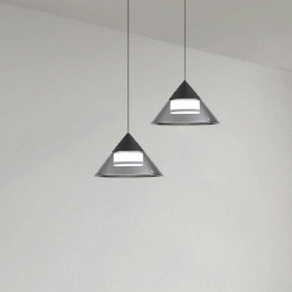 Modern Minimalist Round Iron Glass Acrylic LED Pendant Light For Living Room