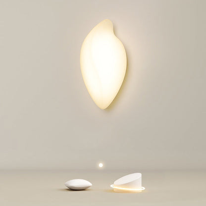 Contemporary Creative Oval Iron Plastic LED Wall Sconce Lamp For Living Room