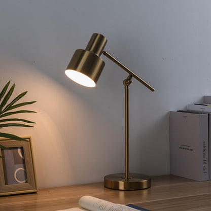 Contemporary Nordic Round Iron 1-Light Table Lamp For Living Room