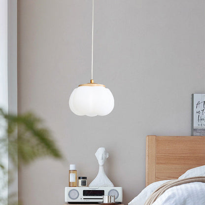 Modern Minimalist Round Iron Acrylic 1-Light Pendant Light For Living Room