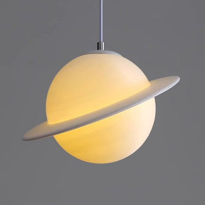 Contemporary Creative Globe Iron Plastic 1-Light Pendant Light For Living Room