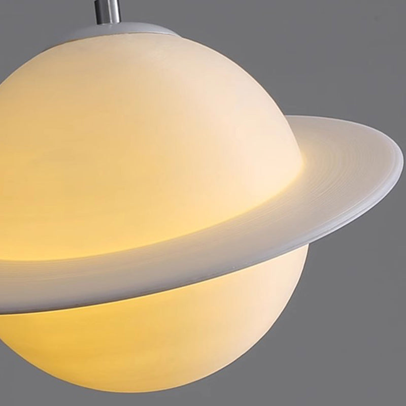 Contemporary Creative Globe Iron Plastic 1-Light Pendant Light For Living Room