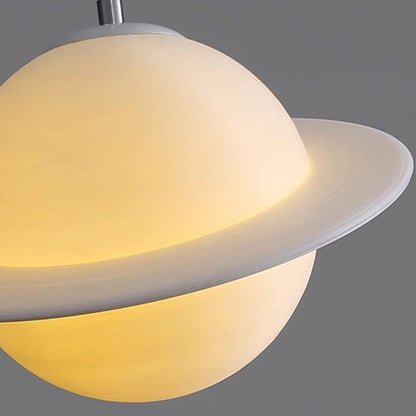 Contemporary Creative Globe Iron Plastic 1-Light Pendant Light For Living Room