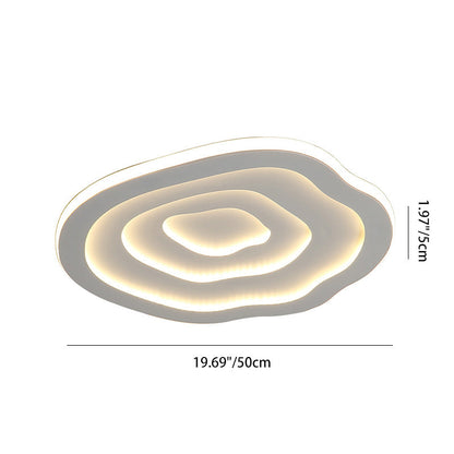 Contemporary Creative Cloud Iron Acrylic LED Flush Mount Ceiling Light For Living Room