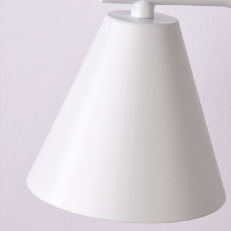 Contemporary Creative Cone Wood Iron 1-Light Melting Wax Table Lamp For Living Room