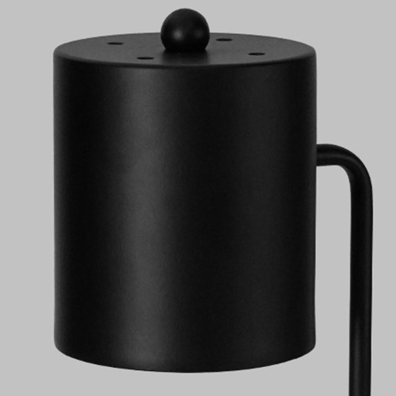 Modern Minimalist Cylinder Iron 1-Light Melting Wax Table Lamp For Living Room