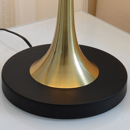 Contemporary Nordic Cylinder Iron Fabric 1-Light Table Lamp For Living Room