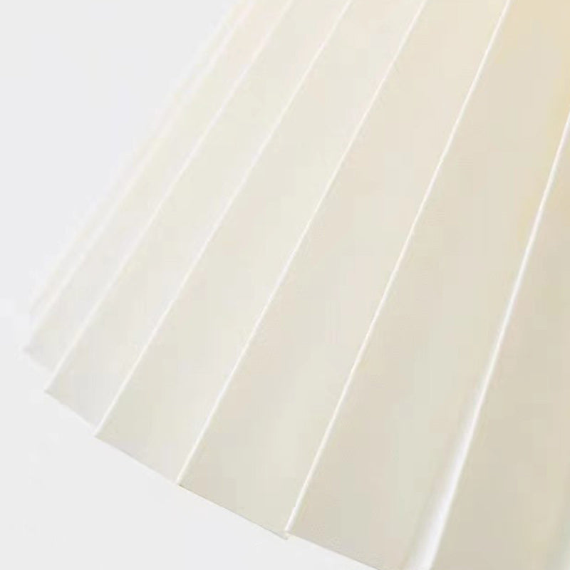 Contemporary Nordic Cone Wood Paper 1-Light Wall Sconce Lamp For Living Room