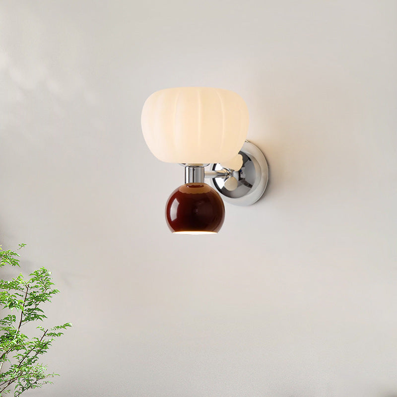 Contemporary Creative Oval Iron Plastic 2-Light Wall Sconce Lamp For Living Room