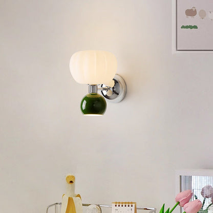 Contemporary Creative Oval Iron Plastic 2-Light Wall Sconce Lamp For Living Room