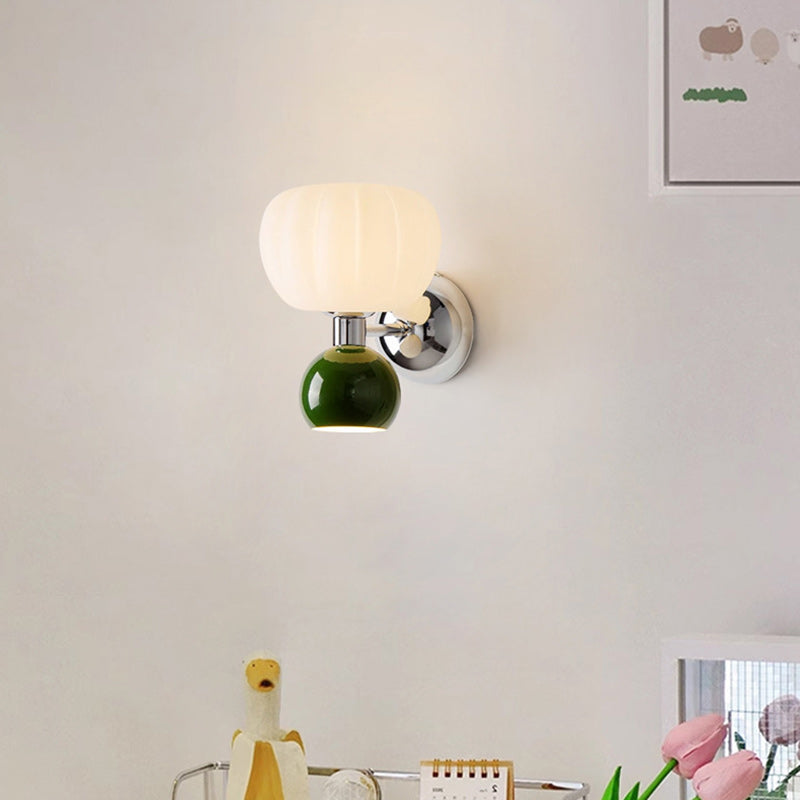 Contemporary Creative Oval Iron Plastic 2-Light Wall Sconce Lamp For Living Room